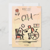 World's CNA -最高の認定ナースアシスタントギフト 招待状 (正面)