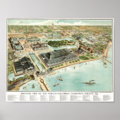 World's Columbian Exposition Bird's Eye ポスター (正面)