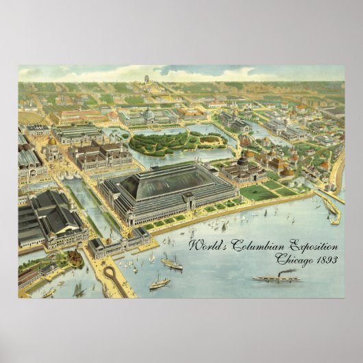 World's Columbian Exposition, Chicago, 1893 ポスター (正面)
