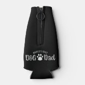 WORLD'S DOG最高ののパパ写真の手はあなたの色をプリント ボトルクーラー (裏面)