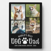 WORLDS DOG最高のパパ4フォトコラージュあなたの色 フォトプラーク (正面)