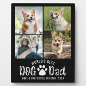 WORLDS DOG最高のパパ4フォトコラージュあなたの色 フォトプラーク (正面)