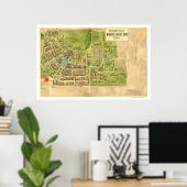 Worlds Fair St Louis Map 1904 ポスター (ホームオフィス)