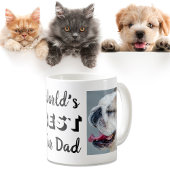 World's Fur最高のパパの写真パーソナライズされた コーヒーマグカップ