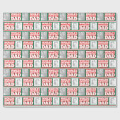 World's Greatestパパは自分の写真をラップに追加 ラッピングペーパー (フラット)