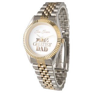 World's Greatestパパエレガントタイポグラフィの追加 腕時計