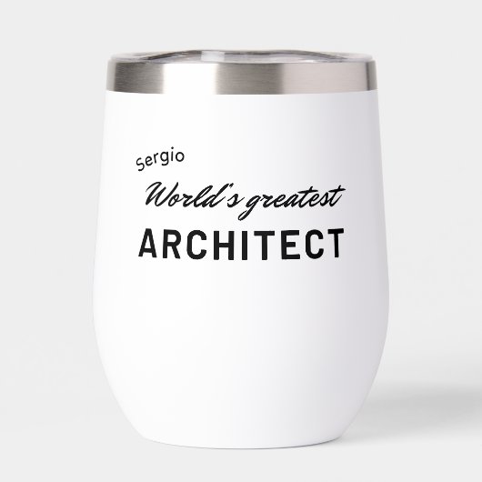 World's Greatest Architect Custom Typography  (背面)