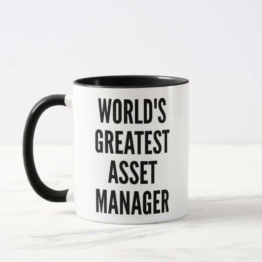 Worlds Greatest Asset Manager マグカップ (左)