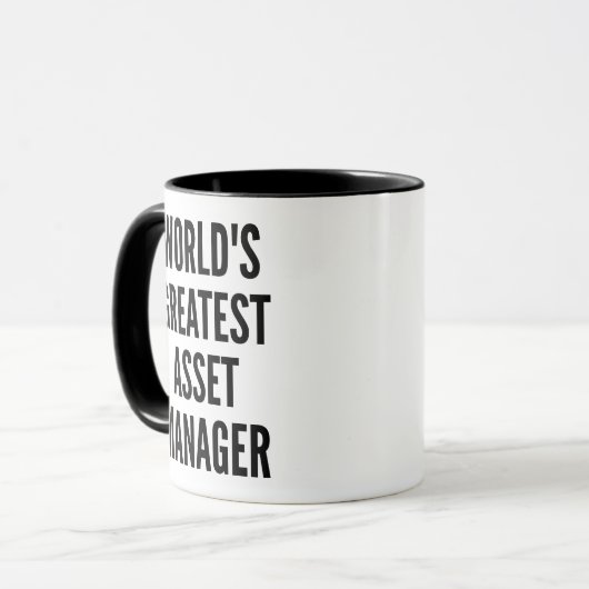 Worlds Greatest Asset Manager マグカップ (正面左)