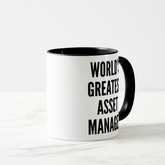 Worlds Greatest Asset Manager マグカップ (正面右)
