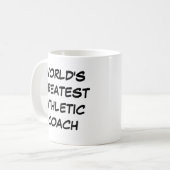 "World's Greatest Athletic Coach" Mug コーヒーマグカップ (正面左)
