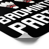 Worlds Greatest Badminton Partner Cool Badminton P ポスター (角)