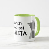 World's Greatest Barista Moka Pot Coffee Mug マグカップ (正面右)