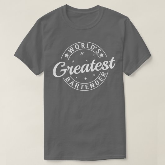 Worlds Greatest Bartender Funny Proud Professional Tシャツ (デザイン正面)