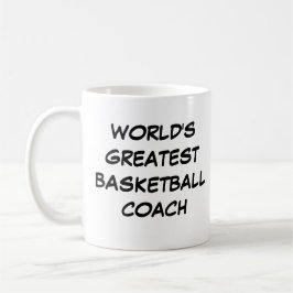 "World's Greatest Basketball Coach" Mug コーヒーマグカップ