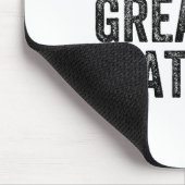 World's Greatest Cat Dad Funny Dad Joke Father's D マウスパッド (コーナー)