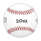 World's Greatest Coach Personalized Baseball 野球ボール (裏面)