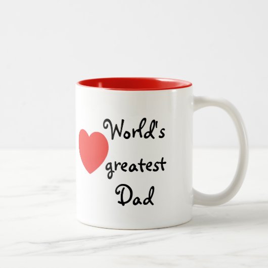 World's greatest Dad ツートーンマグカップ (右)