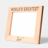 World's Greatest Dad レーザー彫刻フレーム (左)