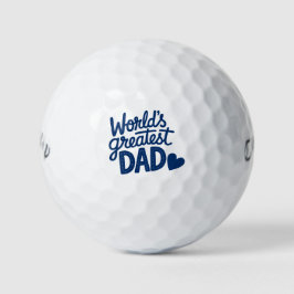 'World's Greatest Dad' Father's Day, Birthday Gift ゴルフボール