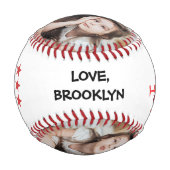 World's Greatest Dad Fathers Day Photo Collage 野球ボール (正面)