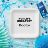 World's Greatest Doctor ペーパープレート (パーティー)