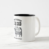 Worlds Greatest DOGパパ – ホームは犬の場所 ツートーンマグカップ (正面右)