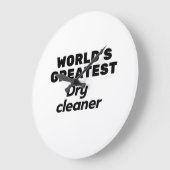 World's Greatest Dry Cleaner ラージ壁時計 (傾斜)