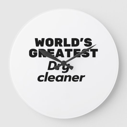 World's Greatest Dry Cleaner ラージ壁時計 (正面)