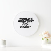 World's Greatest Dry Cleaner ラージ壁時計 (ホーム)