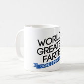 worlds greatest farter banner コーヒーマグカップ (正面左)