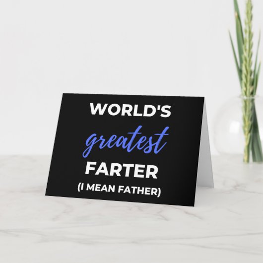 World's Greatest Farter I Mean Father シーズンカード (正面)