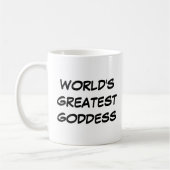 "World's Greatest Goddess" Mug コーヒーマグカップ (左)