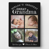 Worlds Greatest Great Grandma 4 Photo Collage   フォトプラーク (正面)