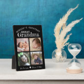 Worlds Greatest Great Grandma 4 Photo Collage   フォトプラーク (側面)