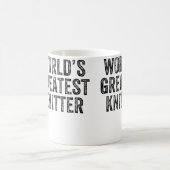 World'S Greatest Knitter Funny Knitting Crochet コーヒーマグカップ (中央)