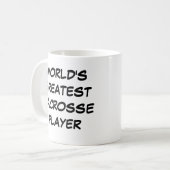 "World's Greatest Lacrosse Player"  Mug コーヒーマグカップ (正面左)