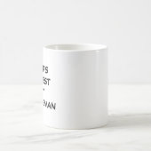 "World's Greatest Left Defenseman" Mug コーヒーマグカップ (中央)