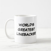 "World's Greatest Linebacker" Mug コーヒーマグカップ (左)