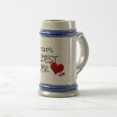 World's Greatest Lover Beer Stein - Romantic Quote ビールジョッキ (正面右)
