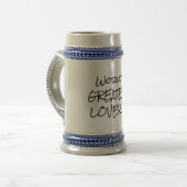World's Greatest Lover Beer Stein - Romantic Quote ビールジョッキ (正面左)