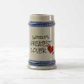 World's Greatest Lover Beer Stein - Romantic Quote ビールジョッキ (中央)