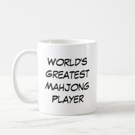 "World's Greatest Mahjong Player" コーヒーマグカップ