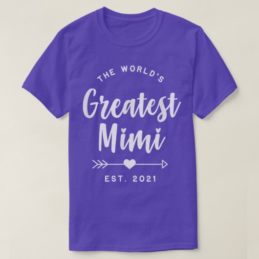 World's Greatest Mimi Est Tシャツ (デザイン正面)