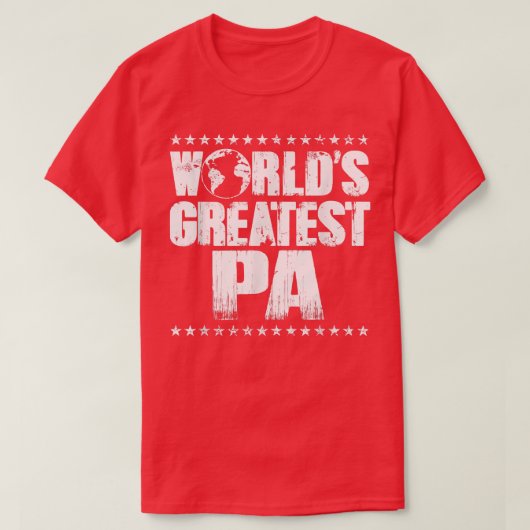 Worlds Greatest Pa TBest Ever Awardギフトティー Tシャツ (デザイン正面)