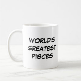 "World's Greatest Pisces" Mug コーヒーマグカップ