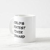 "World's Greatest Power Forward" Mug コーヒーマグカップ (正面左)