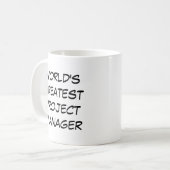 "World's Greatest Project Manager" コーヒーマグカップ (正面左)