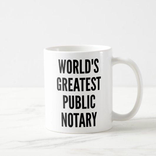 Worlds Greatest Public Notary コーヒーマグカップ (右)