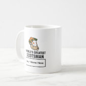 World's Greatest Scotsman Personalized Mug コーヒーマグカップ (正面左)